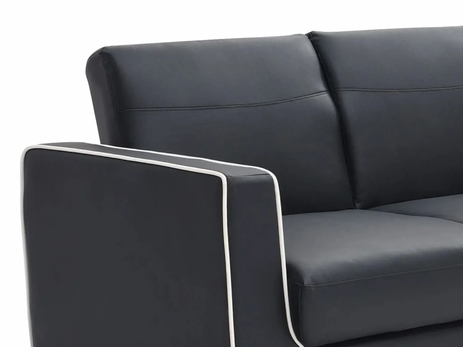 Clearance Sofá cama de 3 plazas convertible en cama NATY - Sofá - 3 Plazas|Sofás De Piel Sintética