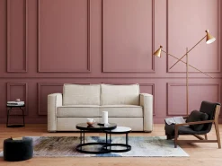 Sale Sofá cama de 3 plazas de apertura rápida de pana LORETO Sofás Y Sillones