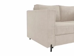 Clearance Sofá cama de 3 plazas de apertura rápida de tela texturizada colchón de 14 cm ELORYA Sofá - 3 Plazas|Sofá De Tela