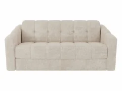 Clearance Sofá cama de 3 plazas de apertura rápida en tela texturizada colchón de 22 cm DARIELO Sofás Y Sillones