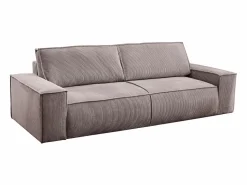 Vente-unique Sofá cama de 4 plazas de pana - AMELIA
