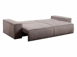 Vente-unique Sofá cama de 4 plazas de pana - AMELIA