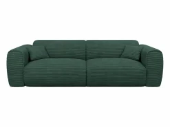 Vente-unique Sofá cama de 4 plazas de pana POGNIA