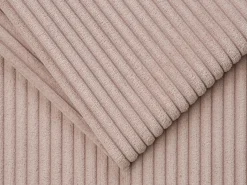 Vente-unique Sofá cama de 3 plazas de pana - 140 cm - Colchón de 14 cm LORETO