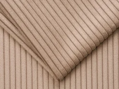 Vente-unique Sofá cama de 3 plazas de pana en color - 140 cm - 14 cm LORETO