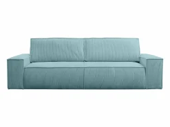 Vente-unique Sofá cama de 4 plazas de pana - AMELIA