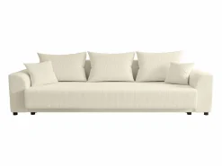 Best Vente-unique Sofá cama de 3 plazas de pana NESSARO Beige
