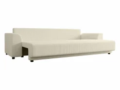 Best Vente-unique Sofá cama de 3 plazas de pana NESSARO Beige