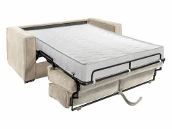 Clearance Sofá cama de 3 plazas de pana amarillo 140 cm 18 cm LORETO Sofá De Terciopelo|Sofá - 3 Plazas