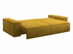 Vente-unique Sofá cama de 4 plazas de pana AMELIA