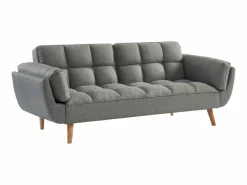 Vente-unique Sofá cama de 3 plazas de tela LOELINE chiné. Made for Design