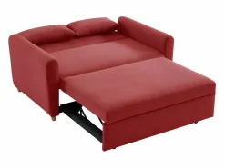 Vente-unique Sofá cama de 2 plazas de tela AYLA