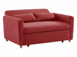 Vente-unique Sofá cama de 2 plazas de tela AYLA