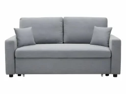 Hot Vente-unique Sofá cama de 3 plazas de tela INIZOR Gris claro