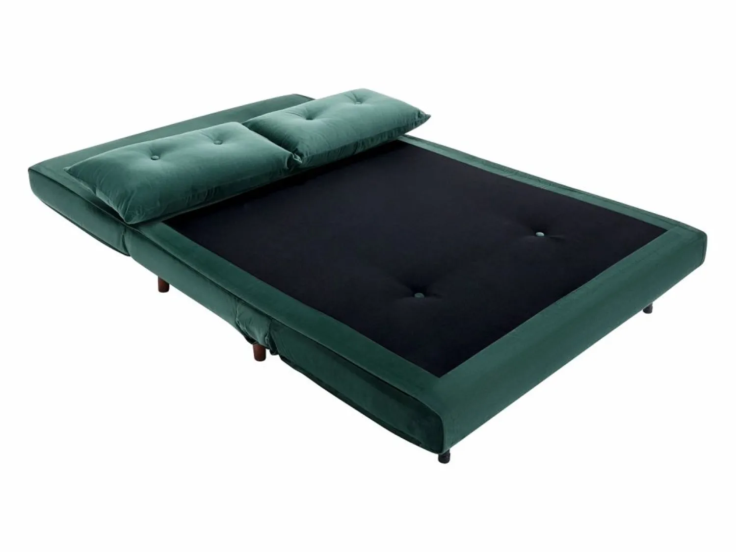 Sale Sofá cama de 2 plazas de terciopelo de estilo joven URIBIA. Sofá - 2 Plazas