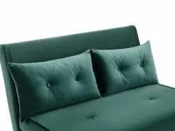 Sale Sofá cama de 2 plazas de terciopelo de estilo joven URIBIA. Sofá - 2 Plazas