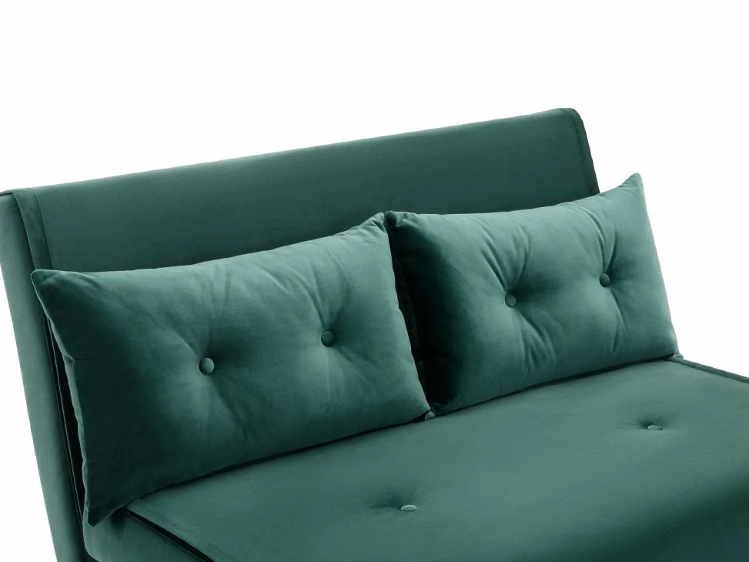 Sale Sofá cama de 2 plazas de terciopelo de estilo joven URIBIA. Sofá - 2 Plazas