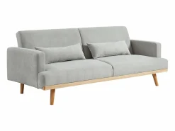 Vente-unique Sofá cama de 3 plazas de tela ESME