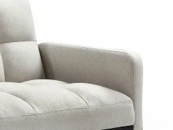 Vente-unique Sofá cama de 3 plazas de tela con vintage - ROREMA