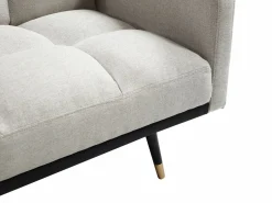 Vente-unique Sofá cama de 3 plazas de tela con vintage - ROREMA