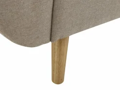 Vente-unique Sofá cama de 3 plazas de tela LOELINE