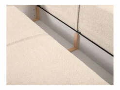 Sale Vente-unique Sofá cama de 3 plazas de tela bouclette - AMELIA de Pascal Morabito Beige