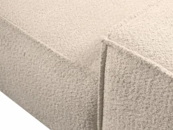 Sale Vente-unique Sofá cama de 3 plazas de tela bouclette - AMELIA de Pascal Morabito Beige