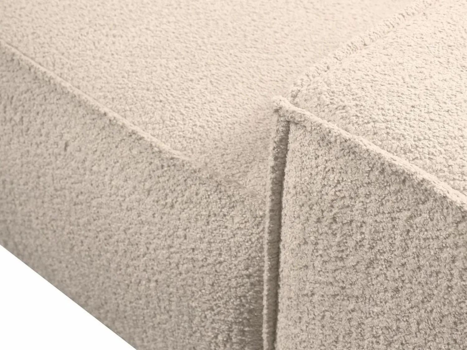 Sale Vente-unique Sofá cama de 3 plazas de tela bouclette - AMELIA de Pascal Morabito Beige
