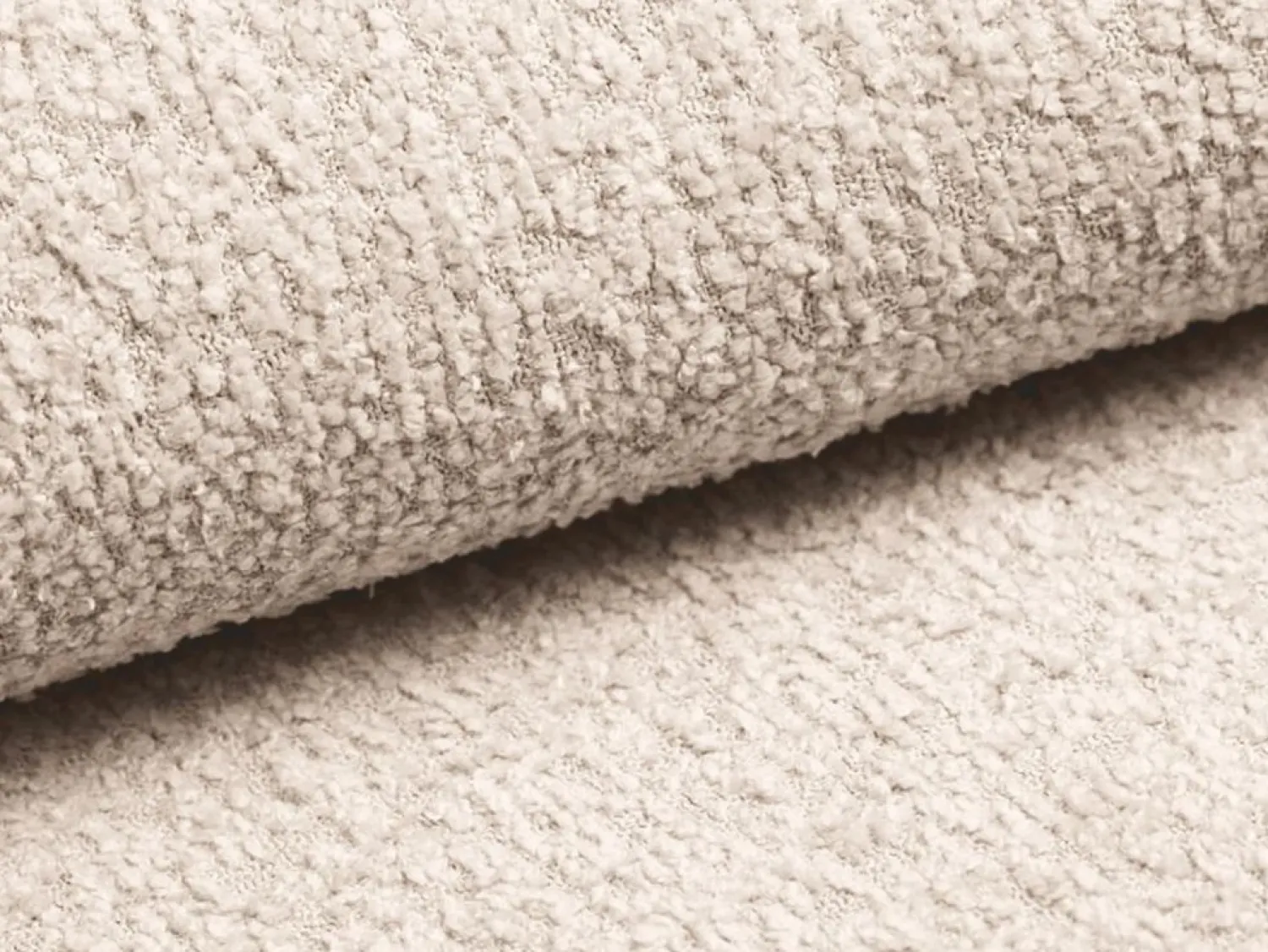 Sale Vente-unique Sofá cama de 3 plazas de tela bouclette - AMELIA de Pascal Morabito Beige
