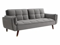 Vente-unique Sofá cama de 3 plazas de terciopelo GULCAN