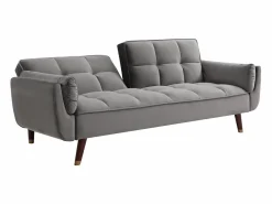Vente-unique Sofá cama de 3 plazas de terciopelo GULCAN