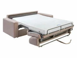 Vente-unique Sofá cama de 3 plazas de tela tipo italiano estilo juvenil COGLIO