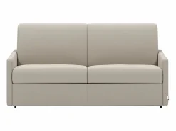 Sale Sofá cama de 3 plazas de tela tipo italiano gris - Colchón de espuma 18 cm - CALIFE Sofá - 3 Plazas