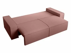 Sale Vente-unique Sofá cama de 4 plazas de terciopelo AMELIA Terracota