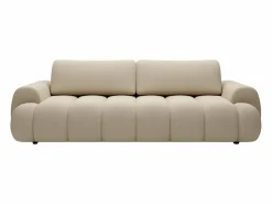 Vente-unique Sofá cama de 4 plazas en tejido FRIDORA