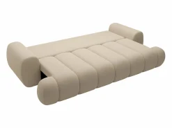 Vente-unique Sofá cama de 4 plazas en tejido FRIDORA