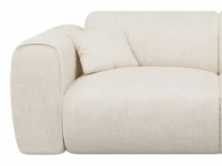 Clearance Vente-unique Sofá cama de 3 plazas en tela texturizada POGNIA Beige