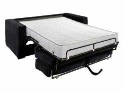Vente-unique Sofá cama de 4 plazas exprés de pana lamas anchas - 18 cm - LORETO