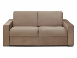 Sofá cama de 3 plazas tipo italiano de terciopelo - colchón 18 cm - CALITO Sofás Y Sillones
