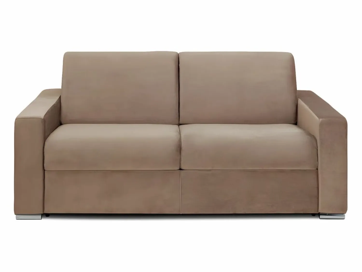Sofá cama de 3 plazas tipo italiano de terciopelo - colchón 18 cm - CALITO Sofás Y Sillones