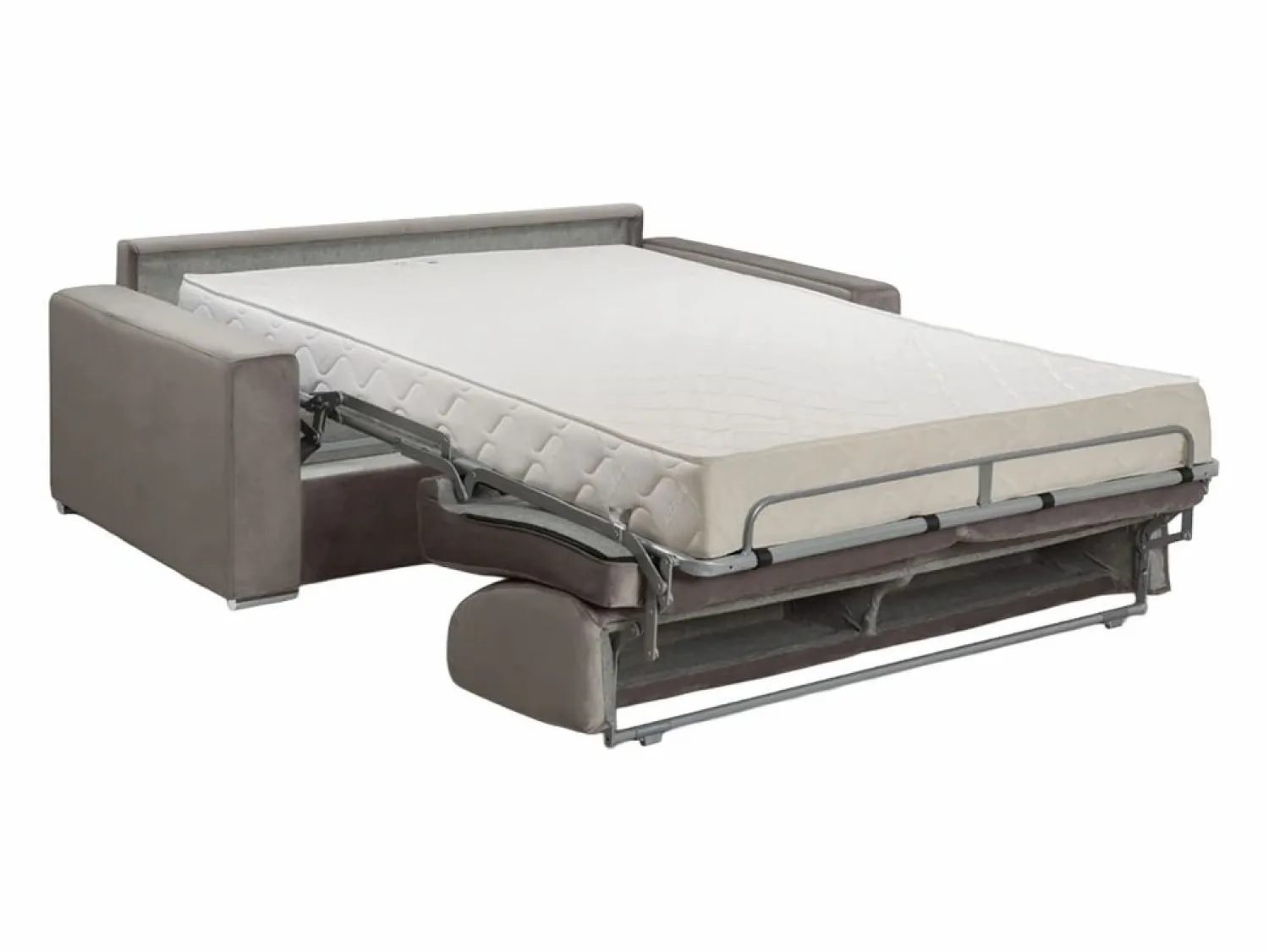 Sofá cama de 3 plazas tipo italiano de terciopelo - colchón 18 cm - CALITO Sofás Y Sillones