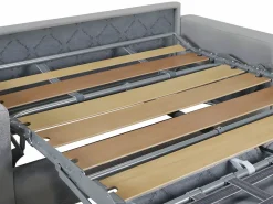 Sofá cama de 3 plazas tipo italiano de terciopelo - colchón 18 cm - CALITO Sofás Y Sillones