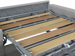 Best Vente-unique Sofá cama de apertura rápida 3p 14 cm tela - Color CALITO Azul