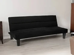 Hot Sofá cama de microfibra efecto terciopelo 2 plazas diseño Ametista Rainbow - Sofá - 2 Plazas|Sofá Cama
