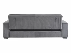 New Sweeek Sofá cama de pana de 3 plazas Gris claro