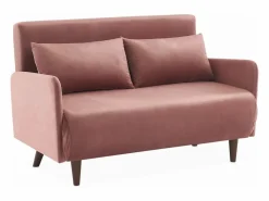 Hot Sofá cama de terciopelo con patas de madera, 2 plazas viejo Todos Los Sofás|Sofá De Terciopelo