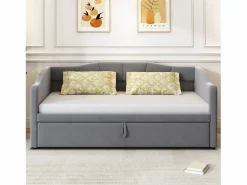 Best Sofá cama de terciopelo 180x200 cm - con cama nido - somier de láminas - ​​​ Cama Nido