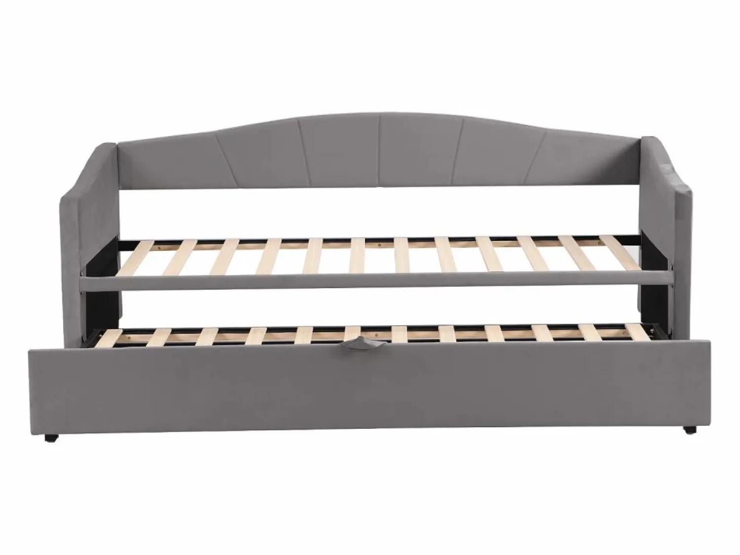 Best Sofá cama de terciopelo 180x200 cm - con cama nido - somier de láminas - Cama Nido