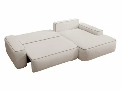 Online Sofá cama esquinero derecho ZOMELA en pana Sofá De Terciopelo|Sofá - 4 Plazas