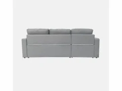 Hot Sweeek Sofá cama esquinero reversible de 3 plaza Gris claro